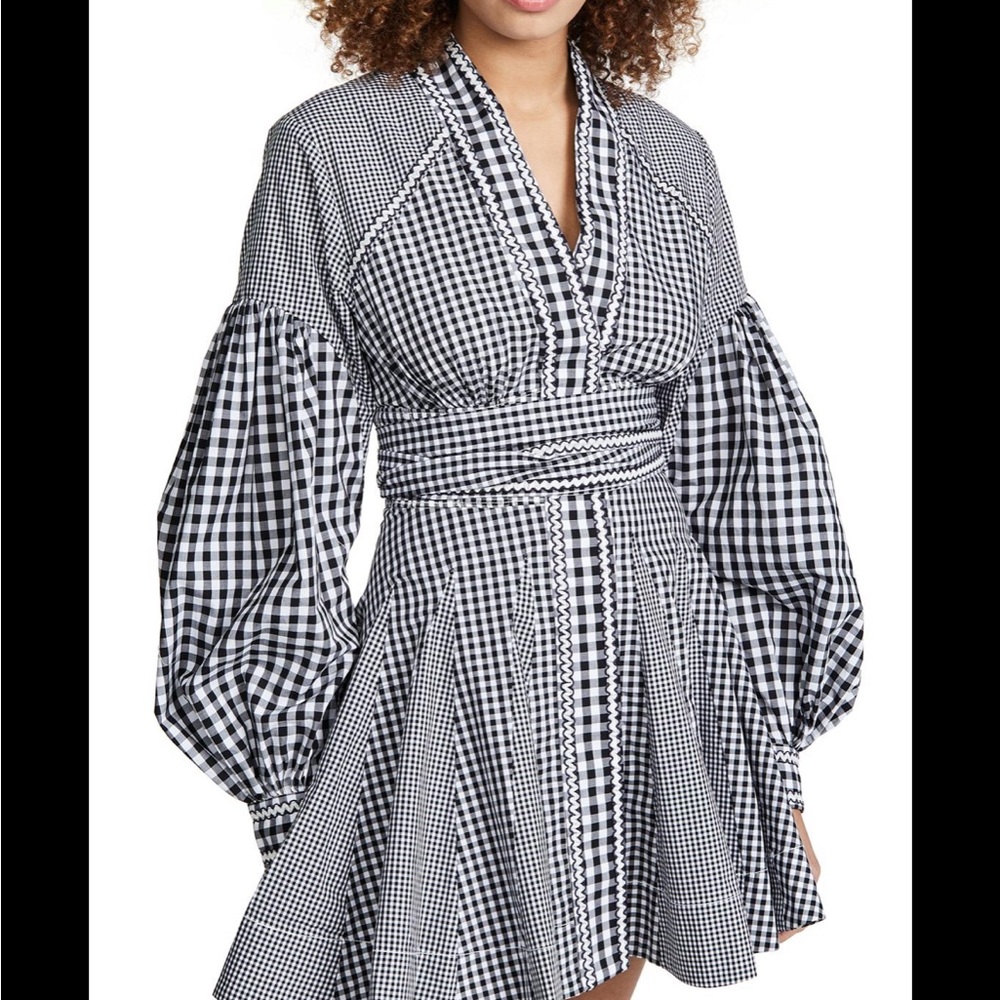ACLER Lella gingham mini dress size 2